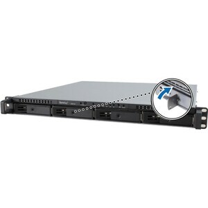 Synology RackStation RS1619XS+ 4 x Total Bays SAN/NAS Storage System - Intel Xeon D-1527 Quad-core (4 Core) 2.20 GHz - 8 G