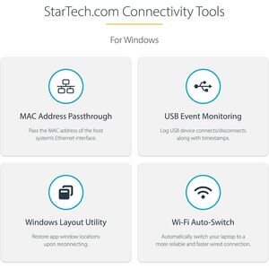 StarTech.com USB C Multiport Adapter with HDMI, VGA, Gb Ethernet & USB - USB C to 4K HDMI or 1080p VGA Adapter Mini Dock H