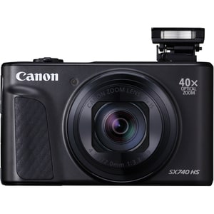 Canon PowerShot SX740 HS 20.3 Megapixel Compact Camera - Black - 1/2.3" Sensor - Autofocus - 7.6 cm (3")LCD - 40x Optical 