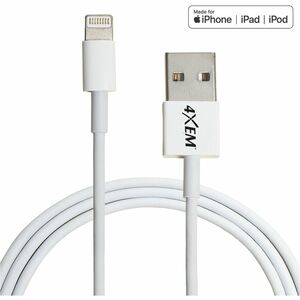 4XEM Wall Charger and 6ft Lightning Cable for Apple iPhone/iPod, USB AC Power adapter - MFi Certified - 5 W, 1A Wall charg