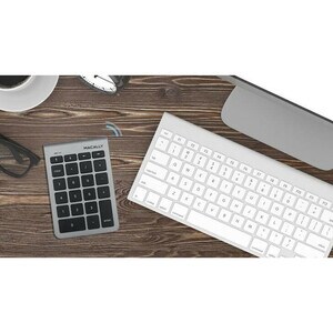 Macally 22 Key Bluetooth Numeric Keypad for Mac/PC - Wireless Connectivity - Bluetooth - 22 Key(s) - Computer - Mac OS, Wi