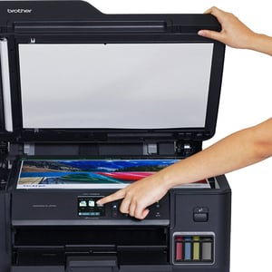 Impresora de inyección de tinta multifunción Brother MFC-T4500DW Inalámbrico - Color - Copiadora/Fax/Impresora/Escáner - 3