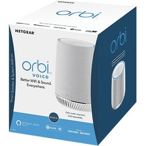 Netgear Orbi Voice RBS40V IEEE 802.11ac 2.15 Gbit/s Wireless Range Extender - 2.40 GHz, 5 GHz - MIMO Technology - 2 x Netw