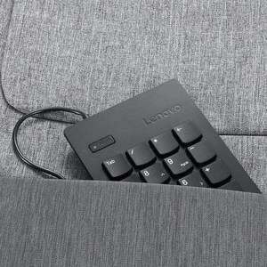 Lenovo Keypad - Cable Connectivity - USB Interface - Black - 17 Key(s) - Notebook, Tablet - PC
