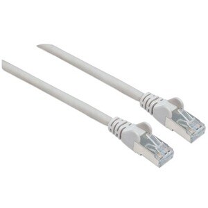 Network Patch Cable, Cat6A, 2m, Grey, Copper, S/FTP, LSOH / LSZH, PVC, RJ45, Gold Plated Contacts, Snagless, Booted, Lifet