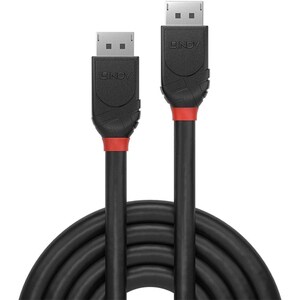 LINDY Black Line 1 m DisplayPort A/V Cable for Audio/Video Device - First End: 1 x DisplayPort 1.2 Digital Audio/Video - M