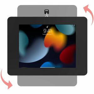 CTA Digital Premium Locking Shelf Mount for iPad Gen 7-10 & Other 7-11" Tablets - 7" to 11" Screen Support - Steel, Galvan