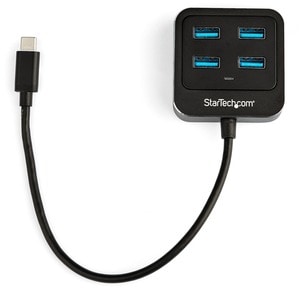 StarTech.com USB-Hub - USB-Typ C - Extern - Schwarz - UASP-Support - 4 Total USB Port(s) - 4 USB 3.1 Port(s)