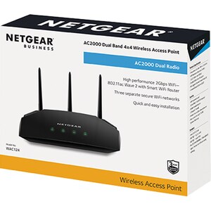 Netgear WAC124 IEEE 802.11ac 1,95 Gbit/s Drahtloser Access Point - 2,40 GHz, 5 GHz - Desktop