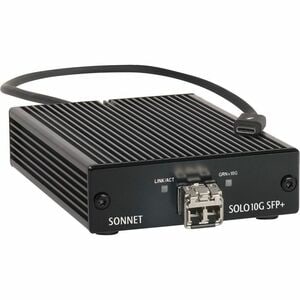 Sonnet Solo 10Gigabit Ethernet Adapter - Thunderbolt 4 - Marvell AQC100S - 1 Port(s) - Optical Fiber - Multi-mode - 10GBas