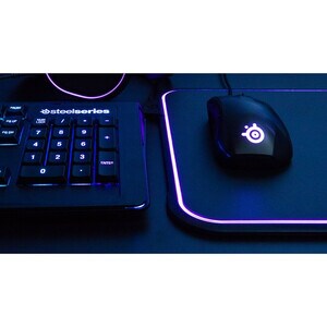 SteelSeries QcK Prism Gaming Mouse Pad - Textured - 8.7 mm x 292.4 mm x 356.7 mm Dimension - Silicon, Rubber - Anti-slip