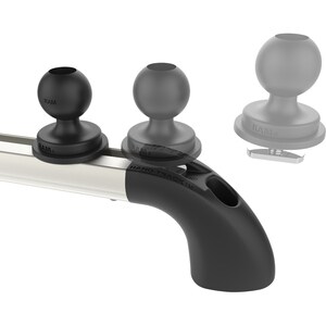 RAM Mounts Hand-Track Mounting Track Slider for All-terrain Vehicle (ATV), Motor Boat, Kayak - Marine-grade Aluminum