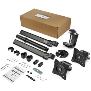 StarTech.com Dual Monitorarm für Tischmontage - Für bis zu 27-Zoll-Monitore, Höhenverstellbar - Höhenverstellbar - 2 Unter