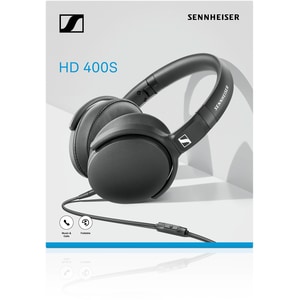 Sennheiser HD 400S Around-Ear Headphones - Stereo - Mini-phone (3.5mm) - Wired - 18 Ohm - 18 Hz to 20 kHz - Over-the-head 