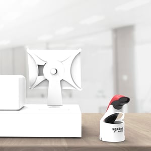 Socket Mobile Docking Cradle for Bar Code Scanner - Charging Capability - Proprietary Interface - White