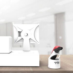 Socket Mobile Docking Cradle for Bar Code Scanner - Charging Capability - Proprietary Interface - White