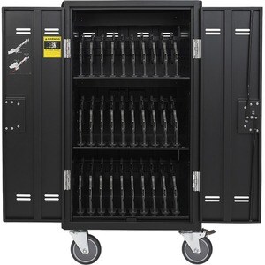 AVer AVerCharge X30i 30 Device Intelligent Charging Cart - 4 Casters - 5" Caster Size - Steel, Plastic - 25.1" Width x 25.