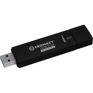 IronKey 128GB D300SM USB 3.1 Flash Drive - 128 GB - USB 3.1 - 256-bit AES - TAA Compliant