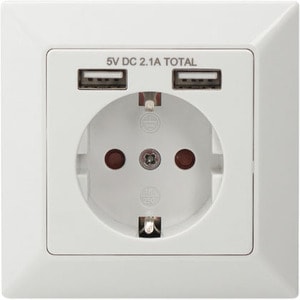 Digitus Power Socket - 1 x AC, 2 x USB