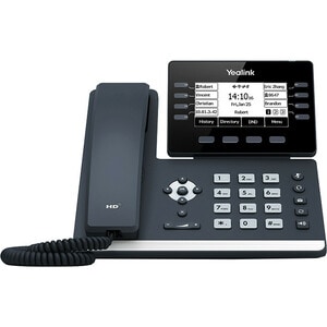 Yealink T53 IP Phone - Corded/Cordless - Corded - DECT, Bluetooth - Wall Mountable, Desktop - Classic Gray - VoIP - 2 x Ne