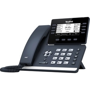 Yealink SIP-T53W IP Phone - Corded - Corded/Cordless - Wi-Fi, Bluetooth - Wall Mountable, Desktop - Classic Gray - VoIP - 