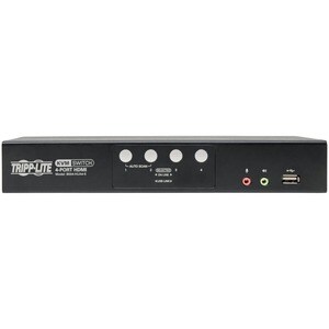 Eaton Tripp Lite Series 4-Port HDMI/USB KVM Switch with Audio/Video and USB Peripheral Sharing - 4 Computer(s) - 1 Local U