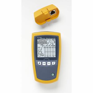 Fluke Networks MicroScanner PoE Cable Verifier - Cable Testing, Twisted Pair Cable Testing, Wiremap, PoE Testing, Cable Fa