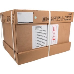 Digitus Unique 12U Wandmontierbar Geschlossener Schrank Rackschrank für Patchfeld, LAN-Schalter - 482,60 mm Rack-Breite - 