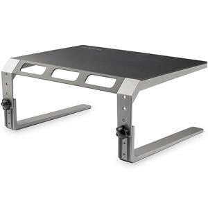 StarTech.com Monitor Riser Stand, For up to 32" (22lb/10kg) Monitor, Monitor Riser, Steel&Aluminum, Monitor Shelf w/ Three