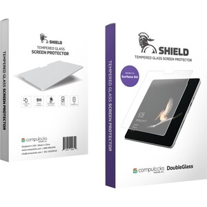 Compulocks Armored Glass Crystal Clear Screen Protector for Microsoft Surface Go - Compulocks DoubleGlass Shield Includes: