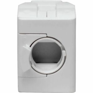 Eaton Tripp Lite Series Keystone Jack Cat6/Cat5e, RJ45, Shuttered, Dust Cap - Toolless, PoE/PoE+ Compliant, White, TAA - 1