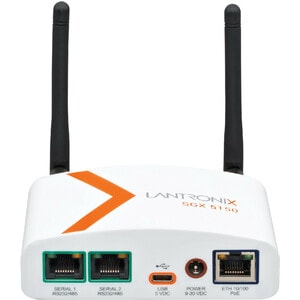 Lantronix SGX 5150 IoT Gateway Device - 256 MB - Twisted Pair - 1 x Network (RJ-45) - 1 x USB - 2 x Serial Port - 10/100Ba