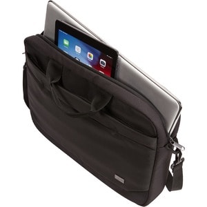 Case Logic Advantage Carrying Case (Attaché) for 10.1" to 15.6" Notebook, Tablet PC, Pen, Electronic Device, Cord - Black 
