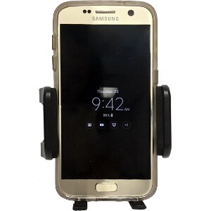 CELL PHONE HOLDER ROUND BASE FOR PERMANENT MOUNTING