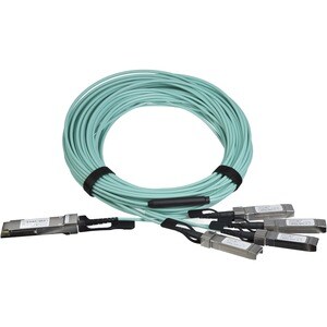 StarTech.com AOC Breakout Cable for Cisco QSFP-4X10G-AOC10M - 15m 40G 1x QSFP+ to 4x SFP+ AOC Cable 40GbE QSFP+ Active Opt