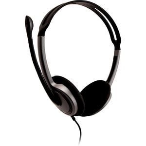 V7 HA212-2EP Kabel Kopfbügel, Auf den Ohren Stereo Headset - Schwarz, Dunkel, Grau - Binaural - Ohraufliegend - 20 Hz bis 