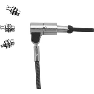 Dicota Cable Lock For Notebook, Projector, Printer - 2 m Cable - Master Keyed Lock - Anthracite - Steel, Plastic, Polyviny