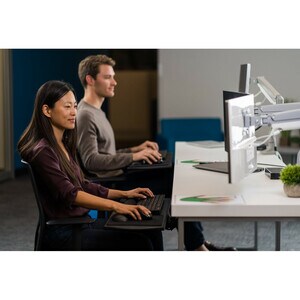 Kensington SmartFit Mounting Arm for Flat Panel Display, Curved Screen Display - 2 Display(s) Supported - 81.3 cm (32") Sc