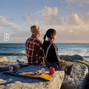 Ultimate Ears WONDER­BOOM 2 Portable Bluetooth Speaker System - Deep Space Black - 75 Hz to 20 kHz - 360° Circle Sound - B