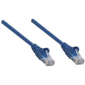 Network Patch Cable, Cat6, 0.25m, Blue, CCA, U/UTP, PVC, RJ45, Gold Plated Contacts, Snagless, Booted, Lifetime Warranty, 