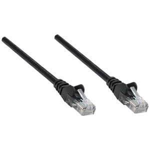 Network Patch Cable, Cat6, 0.25m, Black, CCA, U/UTP, PVC, RJ45, Gold Plated Contacts, Snagless, Booted, Lifetime Warranty,