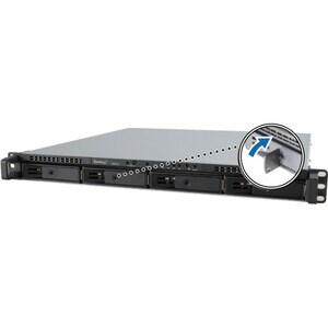 4-bay RackStation (up to 16-bay) Quad Core 2.2 GHz 8GB RAM (up to 64GB) 10GbE NIC support (optional) Built-in M.2 NVMe/SAT