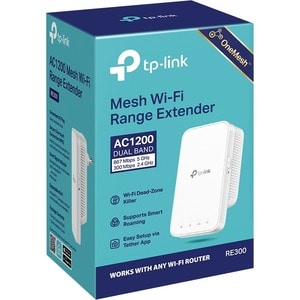 TP-Link Deco RE300 Dual Band IEEE 802.11ac 1.17 Gbit/s Wireless Range Extender - 2.40 GHz, 5 GHz - 2 x Internal Antenna(s)