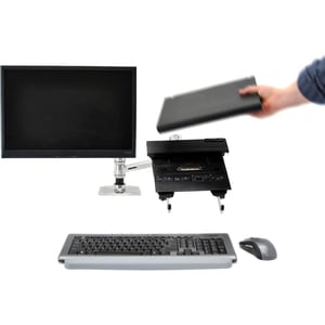Ergotron 45-248-026 安装臂 用于 笔记本电脑 - 18.14 kg 承载量 - 75 x 75, 100 x 100 - VESA 安装兼容