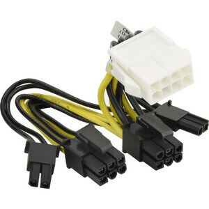 Supermicro 内部电源线 - 5 cm - 用于 图形处理单元, 服务器, 主机板 - PCI-E - 黄色, 黑