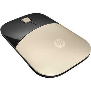 HP Z3700 鼠标 - 无线电频率 - USB - 蓝色 LED - 金色 - 无线 - 1200 dpi - 滚轮