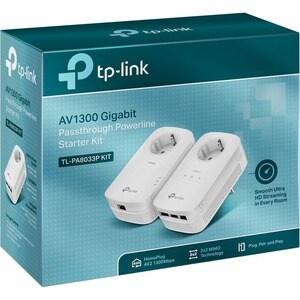 TP-Link AV1300 Gigabit Passthrough Powerline Starter Kit