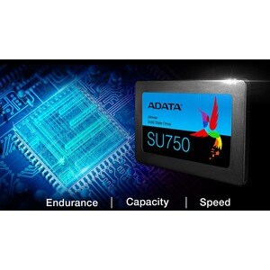 Adata Ultimate SU750 ASU750SS-256GT-C 256 GB Solid State Drive - 2.5" Internal - SATA (SATA/600) - Black - 200 TB TBW - 50