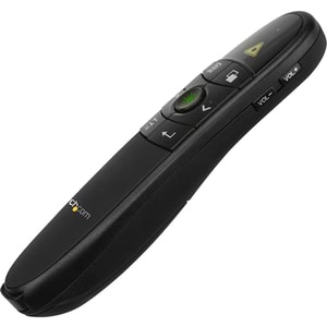 Wireless Presentation Remote with Green Laser Pointer - 90 ft. (27 m) - USB Presentation Clicker for Mac and Windows - Bat
