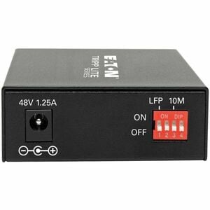 Tripp Lite by Eaton Gigabit Singlemode Fiber to Ethernet Media Converter POE+ - 10/100/1000 SC 1310 nm 20 km (12.4 mi.) - 